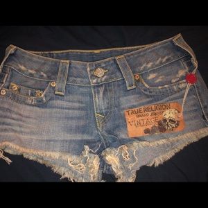 True Religion Vintage Limited Edition Shorts